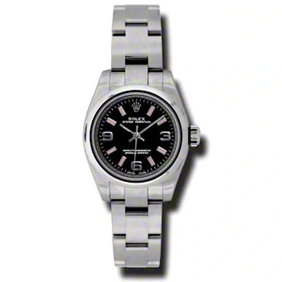 🩷Authentic Rolex Oyster Perpetual Women Watch Stainless Steel Silver Pink Black - Picture 1 of 16